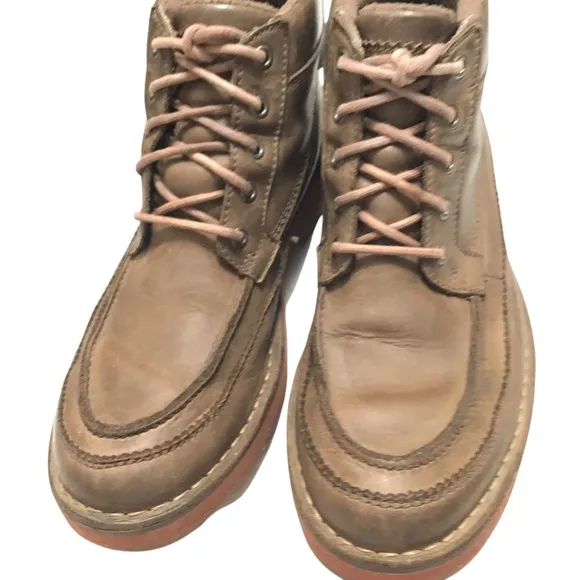 Clarks GTX Korik Rise Leather Brown Waterproof Hiking Boots Shoes 9.5.