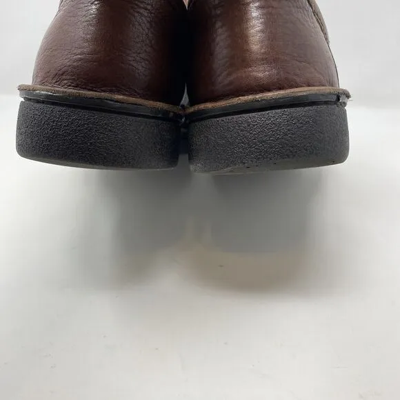 Clarks Nature II Mens Size 13 Brown Pebbled Leather Lace Up Casual Oxford Shoes