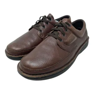Clarks Nature II Mens Size 13 Brown Pebbled Leather Lace Up Casual Oxford Shoes
