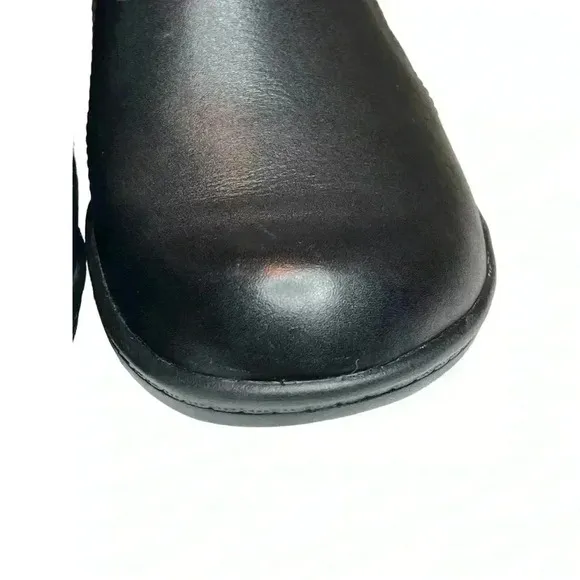 Clark’s Women’s Black Casual Work Slip-On Shoe•Genuine Leather•Size 9•New No Box
