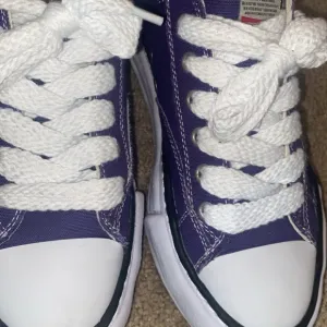 Classic Purple and White Canvas Sneakers
