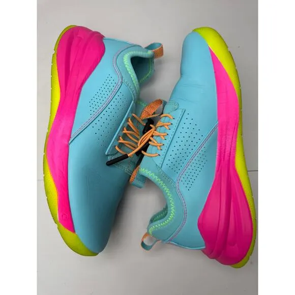 Clove Supernova Nursing Shoes Turquoise Blue Pink Drawstring Women’s size 6.5