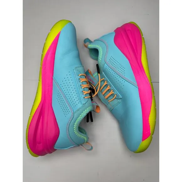 Clove Supernova Nursing Shoes Turquoise Blue Pink Drawstring Women’s size 6.5