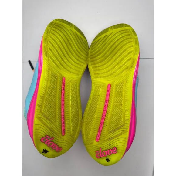 Clove Supernova Nursing Shoes Turquoise Blue Pink Drawstring Women’s size 6.5