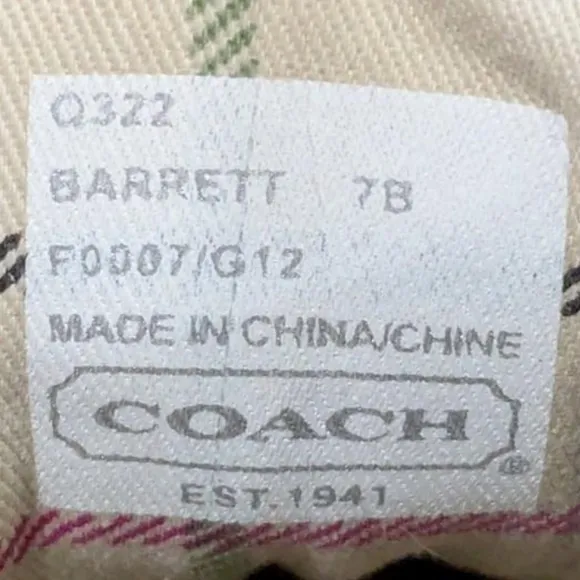 Coach Barrett Signature Logo Sneakers - Black and Grey
