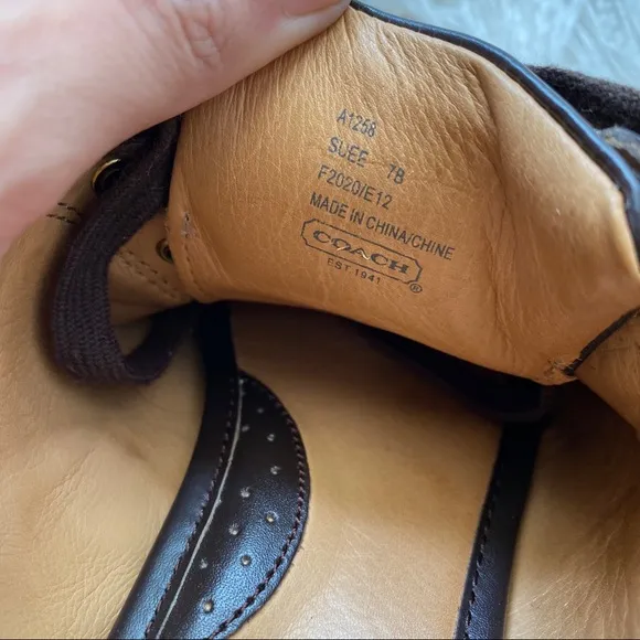 COACH brown &quot;Suee&quot; sneakers 7
