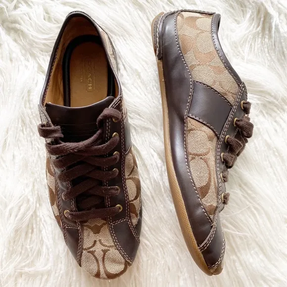 COACH brown &quot;Suee&quot; sneakers 7