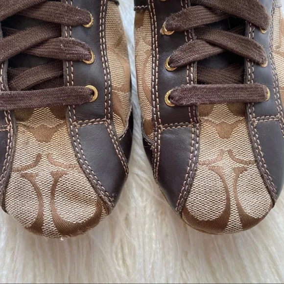 COACH brown &quot;Suee&quot; sneakers 7