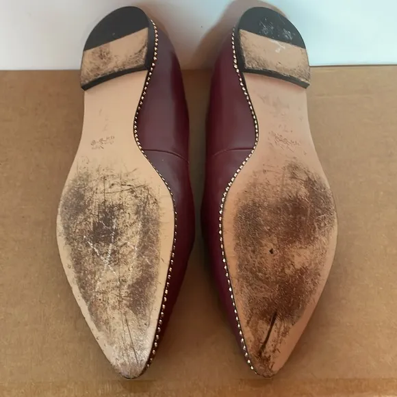 Coach Burgundy Women's Flats
