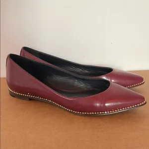 Coach Burgundy Women's Flats