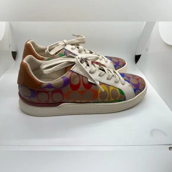 Coach Sneakers Monogram Lowline Rainbow Signature Coated Canvas G5169 Si…