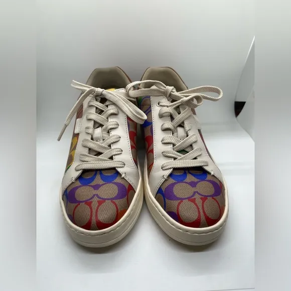 Coach Sneakers Monogram Lowline Rainbow Signature Coated Canvas G5169 Si…