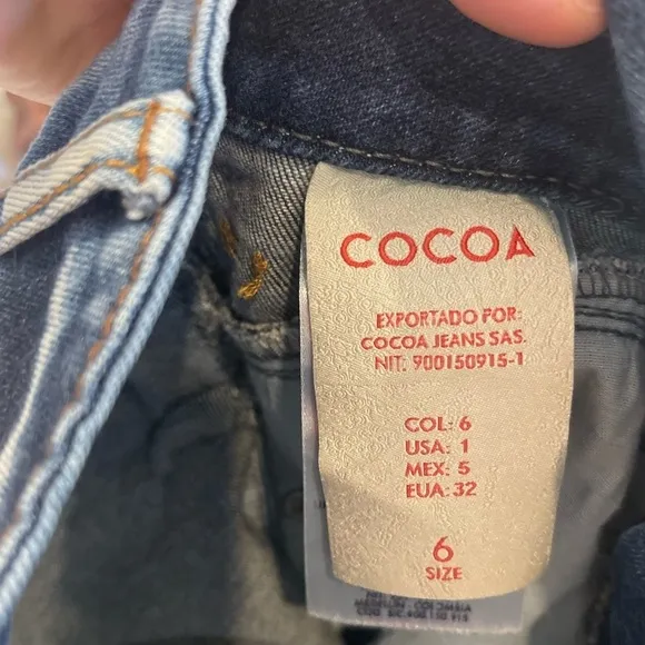 Cocoa Jeans Authentic Colombian Jeans Amazing Lift &amp; Quality Size USA 1 Col. 6