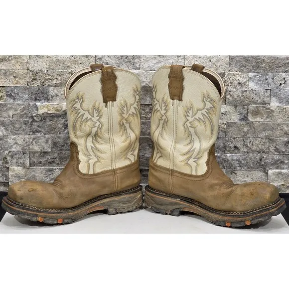 Cody James 11&quot; Decimator Western Work Boots Comp Toe Waterproof Vibram Men 10.5D