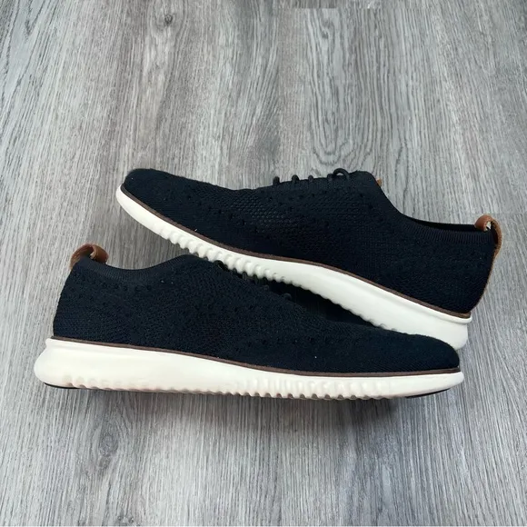 Cole Haan 2.ZeroGrand Black Stitchlite Knit Shoes C27568‎ Casual Oxford Mens 10