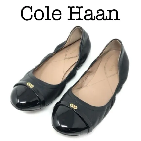 Cole Haan Black Leather Women's Flats Size 9 1/2