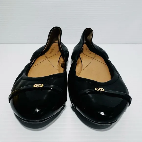 Cole Haan Black Leather Women's Flats Size 9 1/2