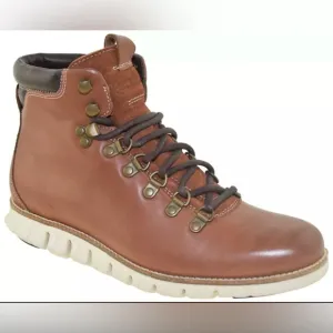 Cole Haan Brown and White Hiking Boots