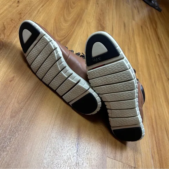 Cole Haan Brown and White Hiking Boots