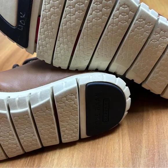 Cole Haan Brown and White Hiking Boots