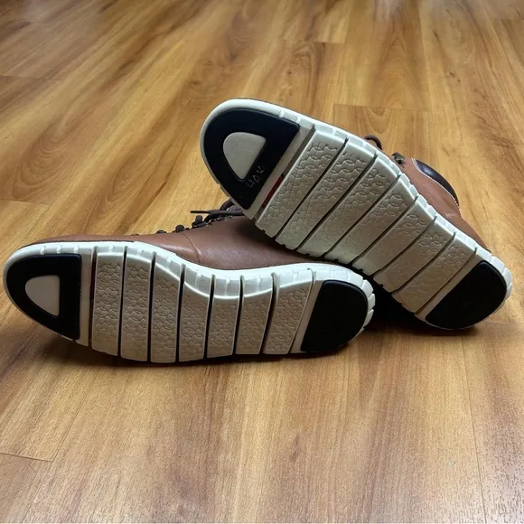 Cole Haan Brown and White Hiking Boots