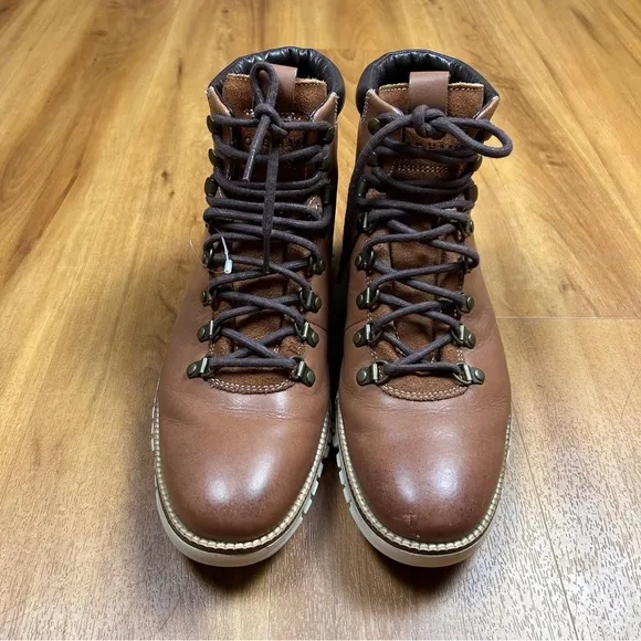 Cole Haan Brown and White Hiking Boots