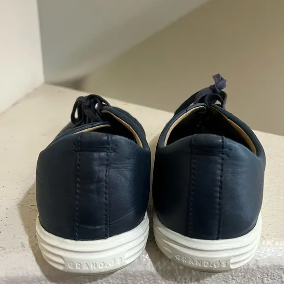 Cole Haan Grand OS Crosscourt II Shoes Mens Size‎ 12M Navy Blue Leather