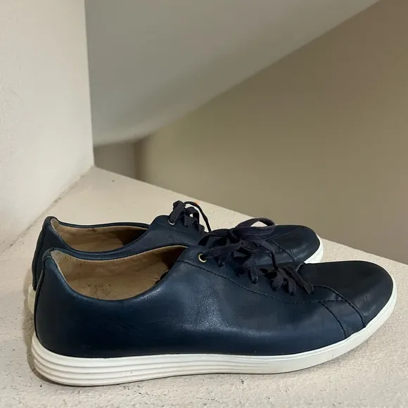 Cole Haan Grand OS Crosscourt II Shoes Mens Size‎ 12M Navy Blue Leather