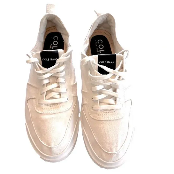 Cole Haan GrandPro Rally Canvas Court Sneakers Size W US 9B (96) Optic White