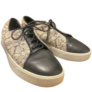 Cole Haan Grandpro Spectator 2 Lace up Sneakers Black White Snake Women's 8.5