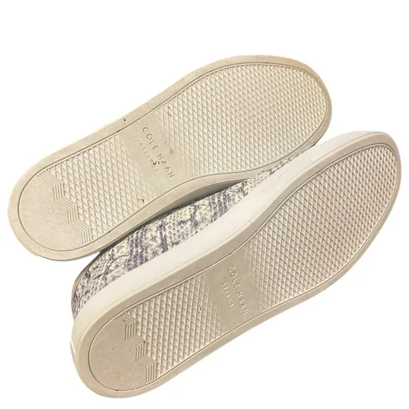 Cole Haan Grandpro Spectator 2 Lace up Sneakers Black White Snake Women's 8.5