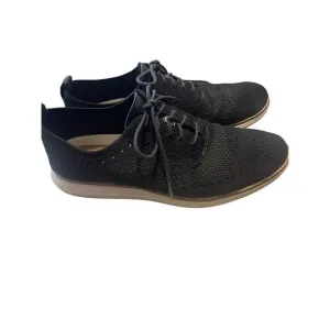 Cole Haan Mens Black Original Grand OG Knit Wingtip Oxford Shoes Size 10M