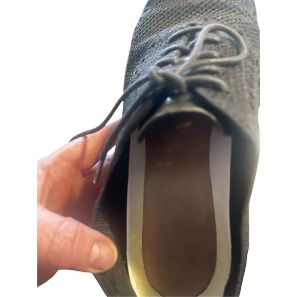 Cole Haan Mens Black Original Grand OG Knit Wingtip Oxford Shoes Size 10M