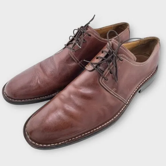 COLE HAAN men’s brown leather tie Oxford shoes size 13