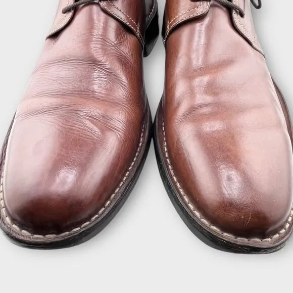 COLE HAAN men’s brown leather tie Oxford shoes size 13