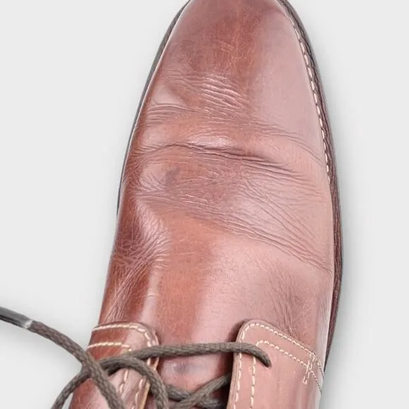 COLE HAAN men’s brown leather tie Oxford shoes size 13