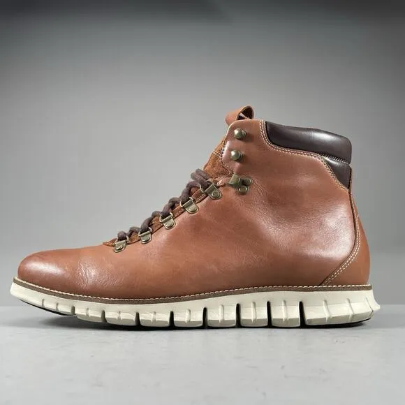 Cole Haan Men's Size 13 M Brown Leather Waterproof Ankle Chukka Boots Casual EUC