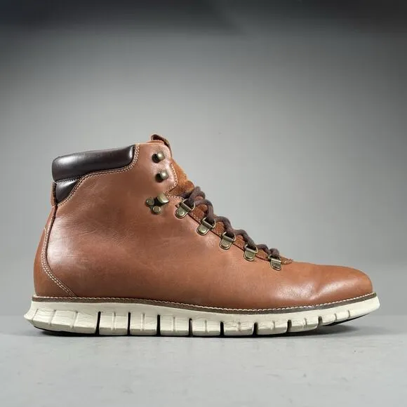 Cole Haan Men's Size 13 M Brown Leather Waterproof Ankle Chukka Boots Casual EUC
