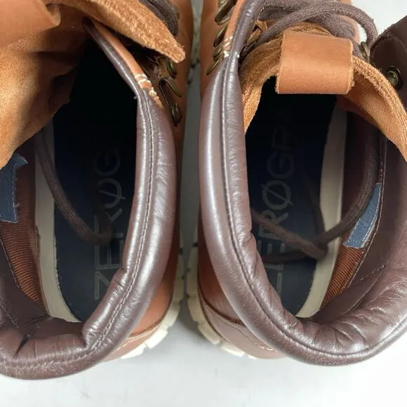 Cole Haan Men's Size 13 M Brown Leather Waterproof Ankle Chukka Boots Casual EUC