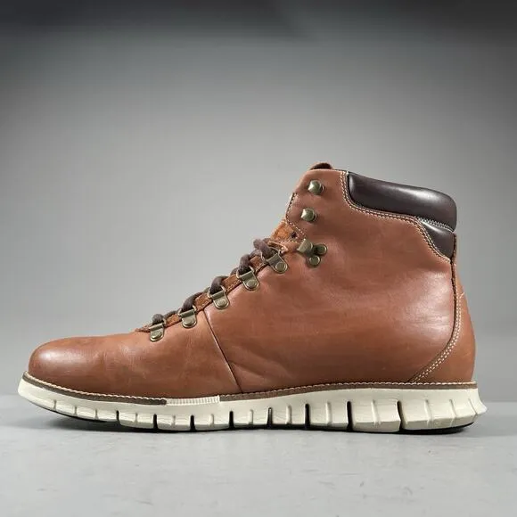 Cole Haan Men's Size 13 M Brown Leather Waterproof Ankle Chukka Boots Casual EUC