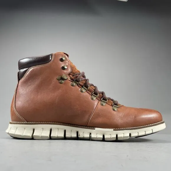 Cole Haan Men's Size 13 M Brown Leather Waterproof Ankle Chukka Boots Casual EUC