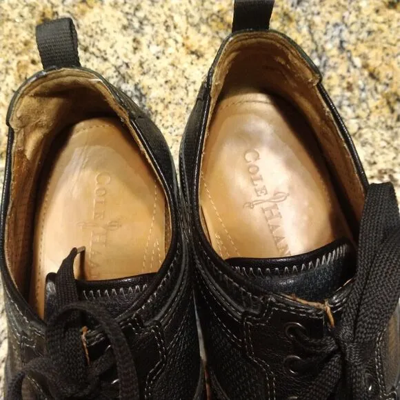 Cole Haan Men’s Terrel Ox II Casual Sneakers Black Leather Air Sole Size 10 M