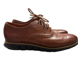 Cole Haan Men's ZEROGRAND Wingtip Oxford Brown C29411 Classic Business Work​​