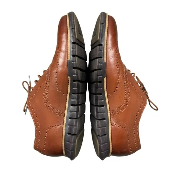 Cole Haan Men's ZEROGRAND Wingtip Oxford Brown C29411 Classic Business Work​​