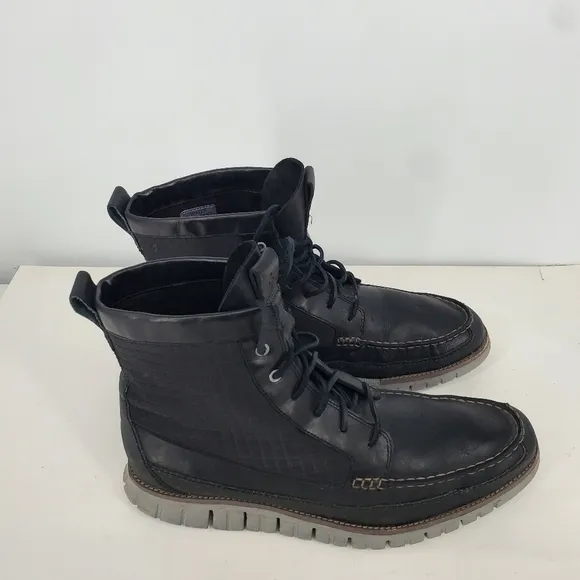 Cole Haan Shoe Men 13 M Zerogrand Waterproof Tall Boots Black