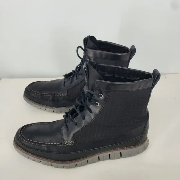Cole Haan Shoe Men 13 M Zerogrand Waterproof Tall Boots Black