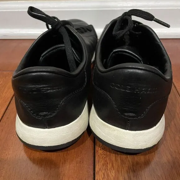 Cole Haan Shoes Mens Size 10.5 Grand Pro Black Leather  Sneakers Casual Work