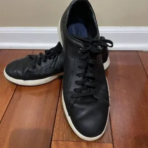 Cole Haan Shoes Mens Size 10.5 Grand Pro Black Leather  Sneakers Casual Work