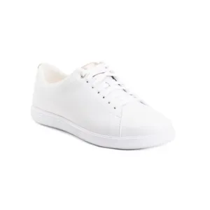 COLE HAAN White/rose Gold Leather Grand Crosscourt Sneakers