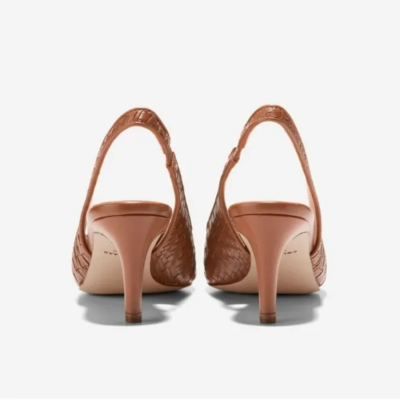 Cole Haan Women's Brown Slingback Heels Vandam Genevieve Size 11 NWB